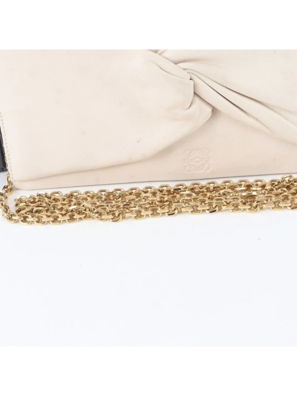 Loewe Anagram Leather Chain Shoulder Bag